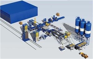 Linea di produzione di blocchi completamente automatica